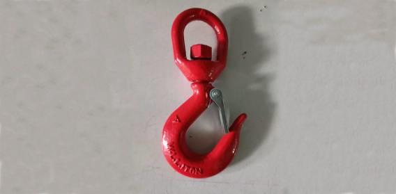 1 Ton SWL Swivel Hook with Safety Latch